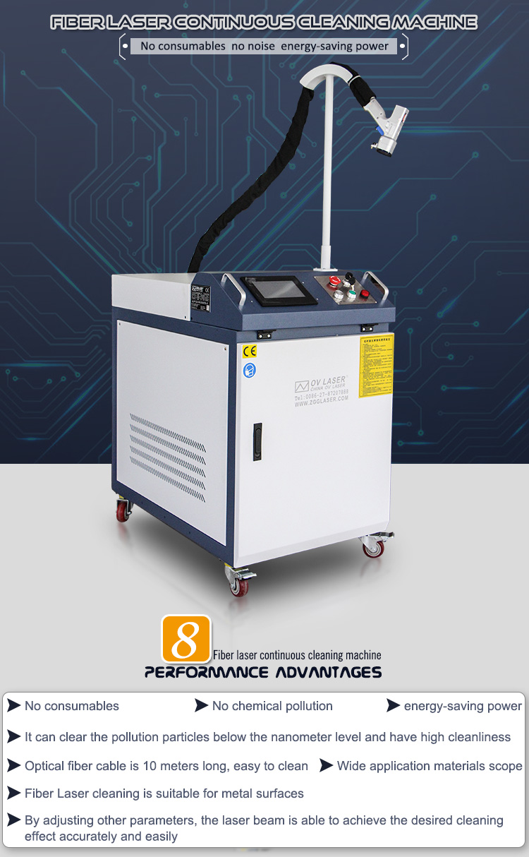 1500W laser derusting machine continuous handheld continuous laser derusting machine for rust remove