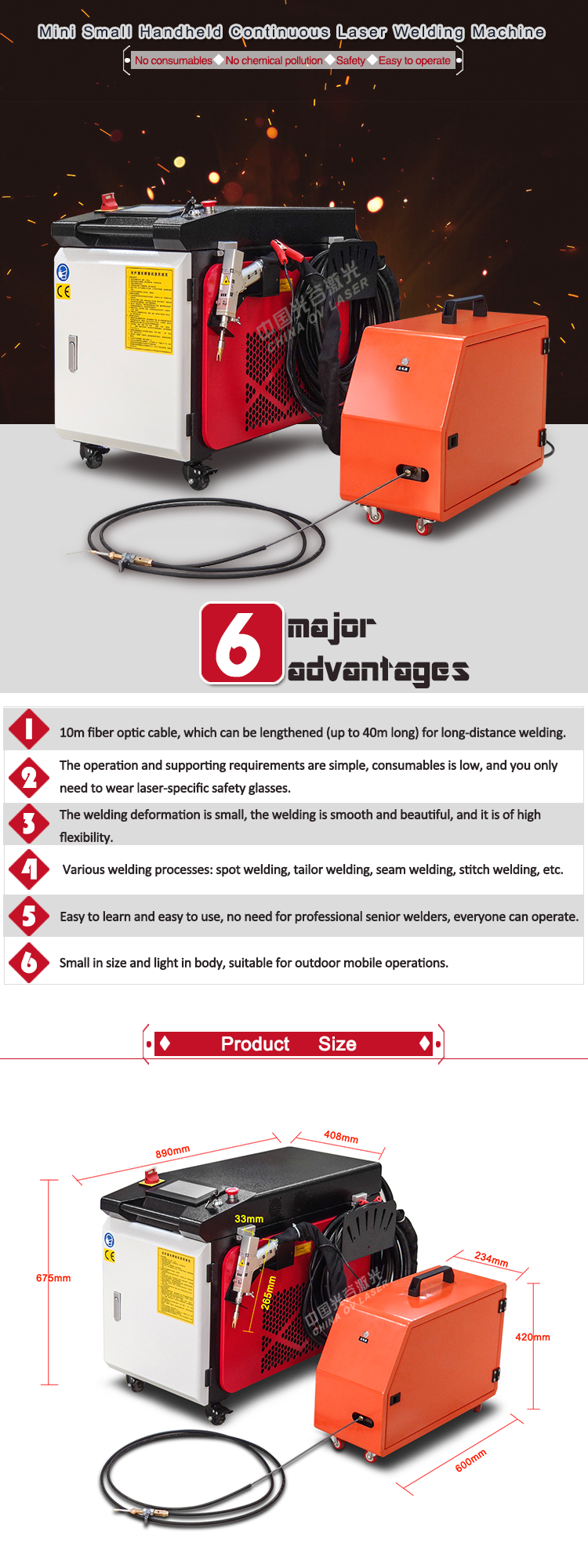 Fiber 1500w Handheld Laser Welding Machine Continuous Welding Machine Metal Tube Stainless Steel PipeFiber 1500w Handheld Laser Welding Machine Continuous Welding Machine Metal Tube Stainless Steel Pipe