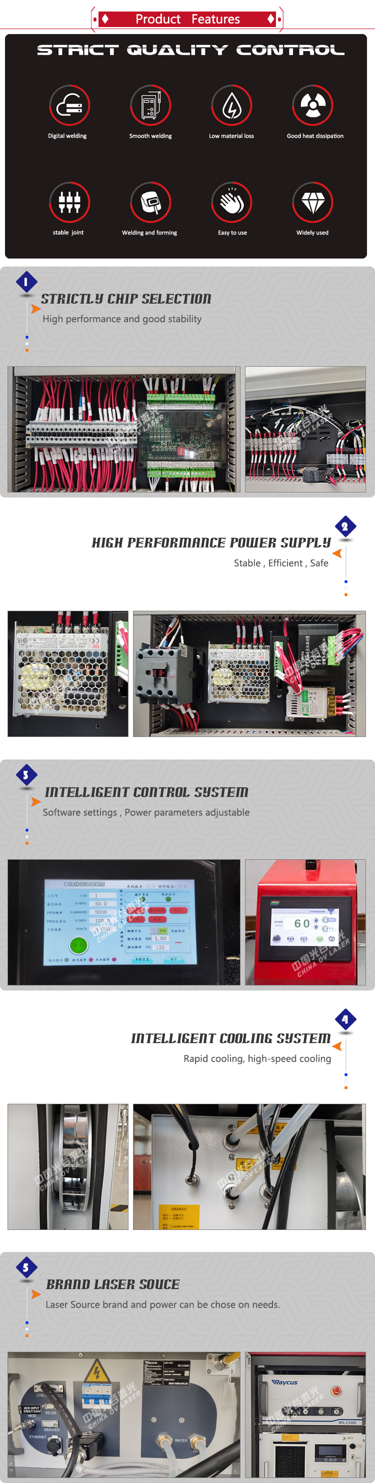 High Speed Laser Welding Precision Laser Welding with IPG Raycus JPT 10M cable laser source