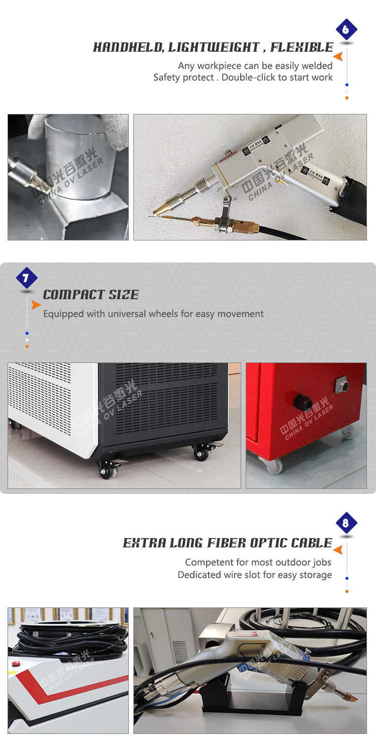 High Speed Laser Welding Precision Laser Welding with IPG Raycus JPT 10M cable laser source