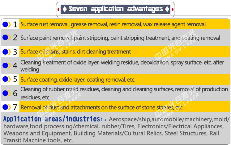 30W 50W 100W pulse laser descaling machine portable mini laser rust removing machine trolley case type