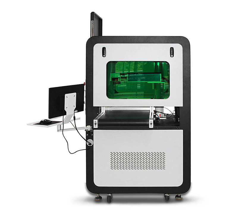 Enclosed  type stainless steel aluminum laser engraving machine laser marking machine 