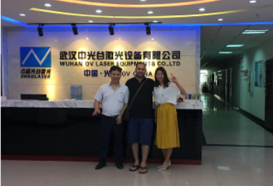 Sep .15,2018 Israeli customer  visit OVLaser  Equipment Co.,Ltd factory